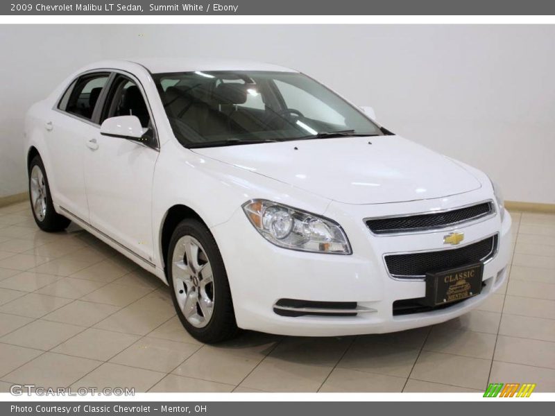 Summit White / Ebony 2009 Chevrolet Malibu LT Sedan