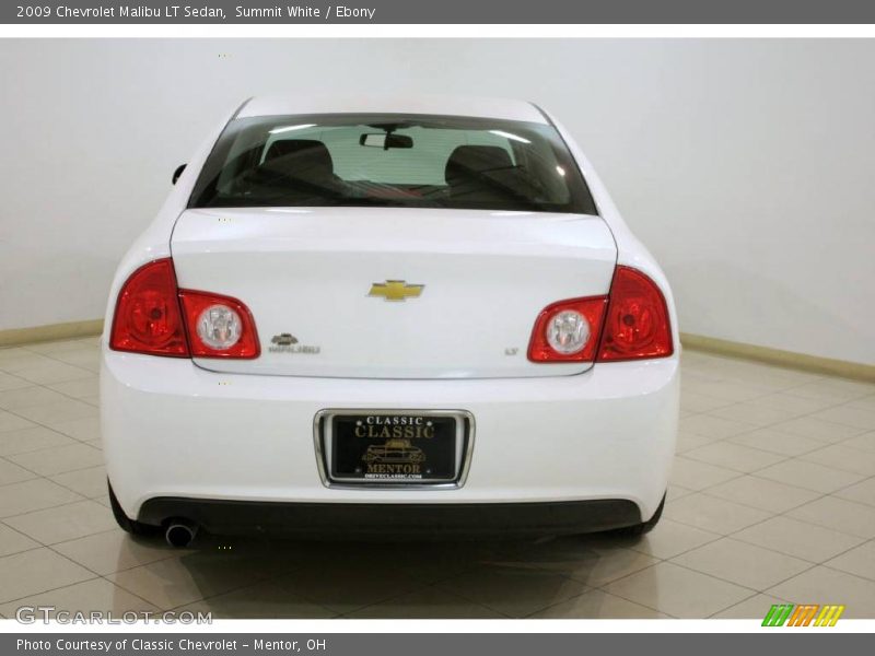 Summit White / Ebony 2009 Chevrolet Malibu LT Sedan