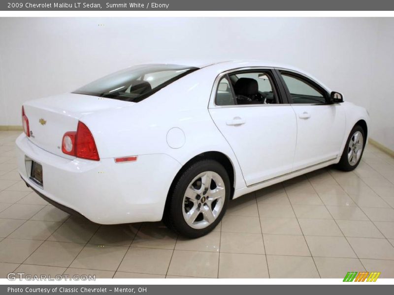 Summit White / Ebony 2009 Chevrolet Malibu LT Sedan