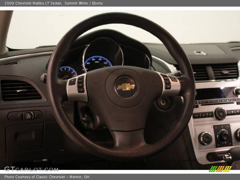 Summit White / Ebony 2009 Chevrolet Malibu LT Sedan