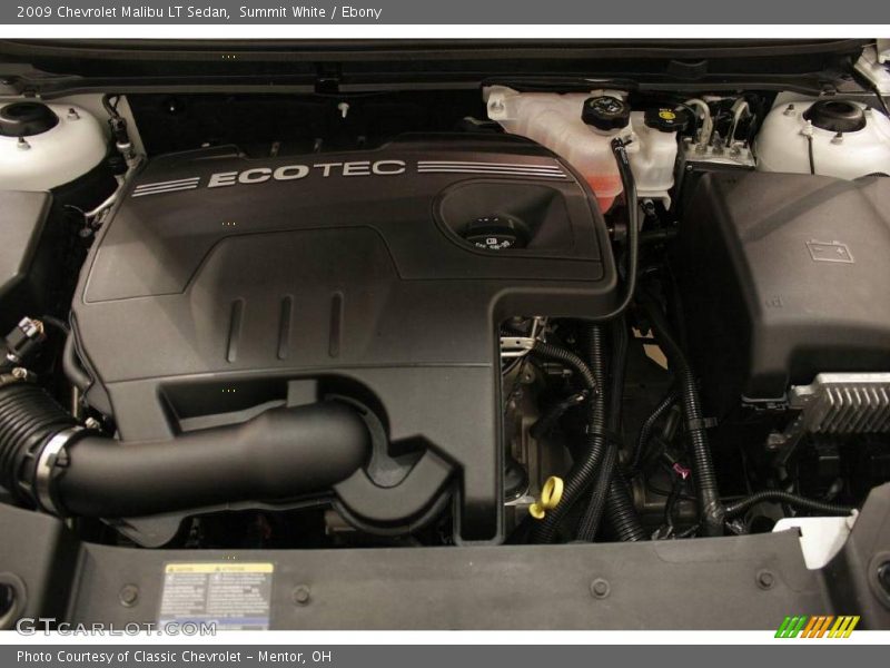 Summit White / Ebony 2009 Chevrolet Malibu LT Sedan