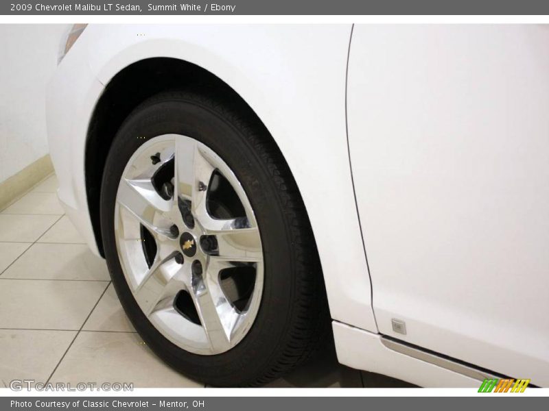 Summit White / Ebony 2009 Chevrolet Malibu LT Sedan