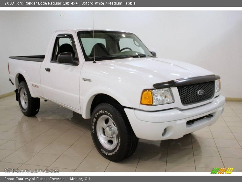 Oxford White / Medium Pebble 2003 Ford Ranger Edge Regular Cab 4x4