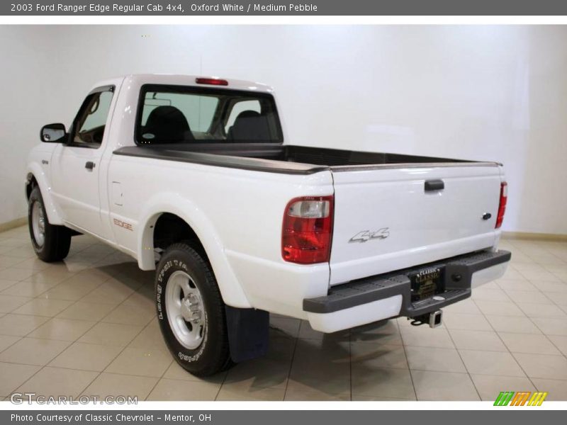 Oxford White / Medium Pebble 2003 Ford Ranger Edge Regular Cab 4x4