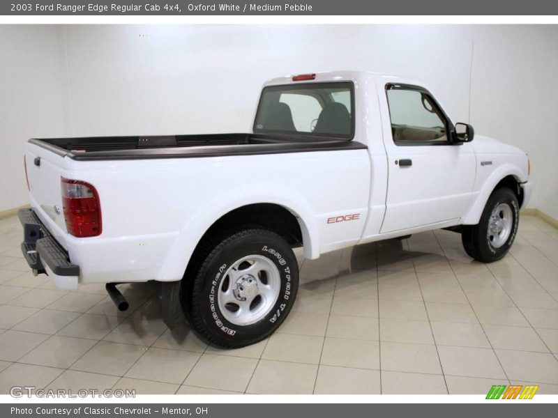 Oxford White / Medium Pebble 2003 Ford Ranger Edge Regular Cab 4x4