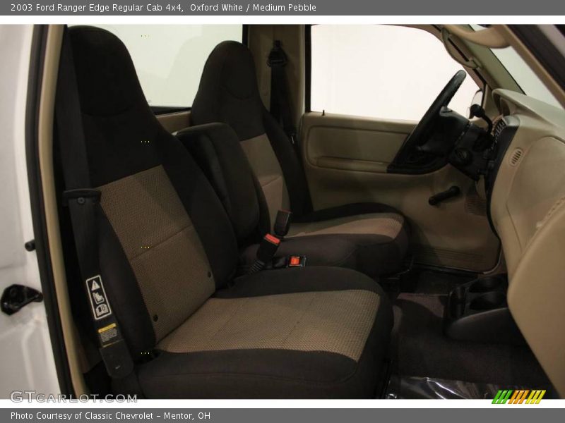 Oxford White / Medium Pebble 2003 Ford Ranger Edge Regular Cab 4x4