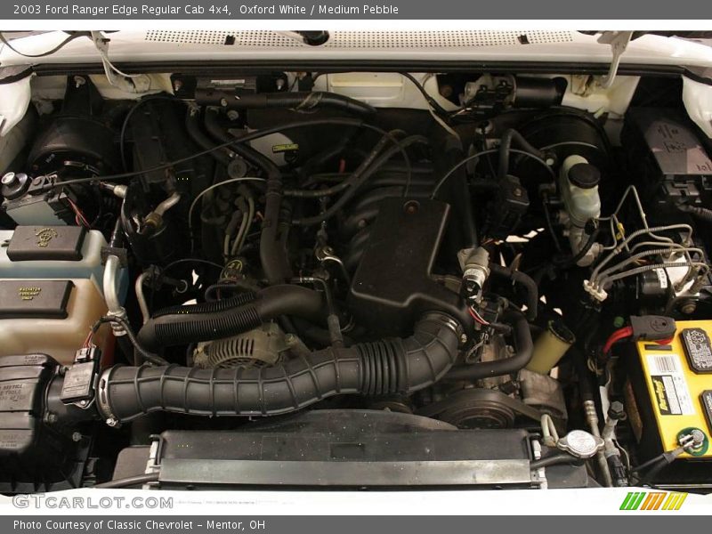 Oxford White / Medium Pebble 2003 Ford Ranger Edge Regular Cab 4x4