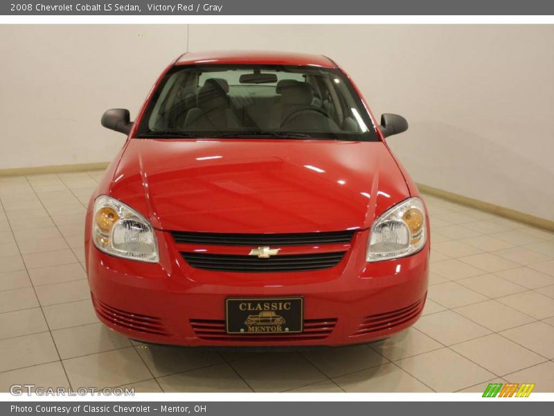 Victory Red / Gray 2008 Chevrolet Cobalt LS Sedan