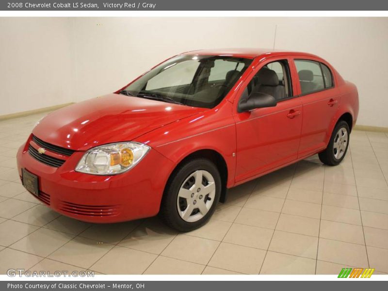Victory Red / Gray 2008 Chevrolet Cobalt LS Sedan