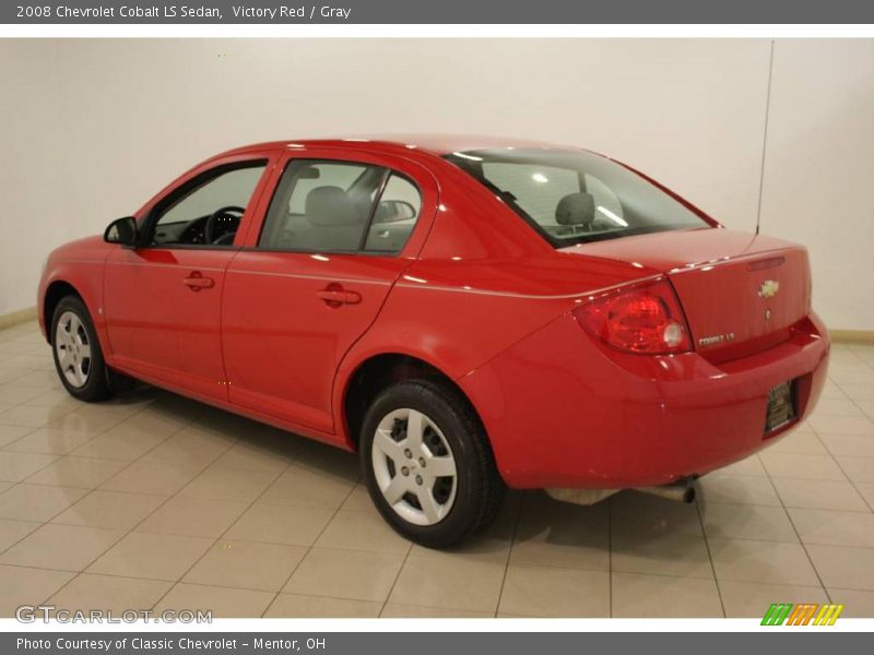 Victory Red / Gray 2008 Chevrolet Cobalt LS Sedan