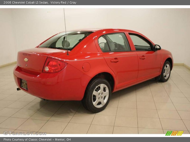 Victory Red / Gray 2008 Chevrolet Cobalt LS Sedan