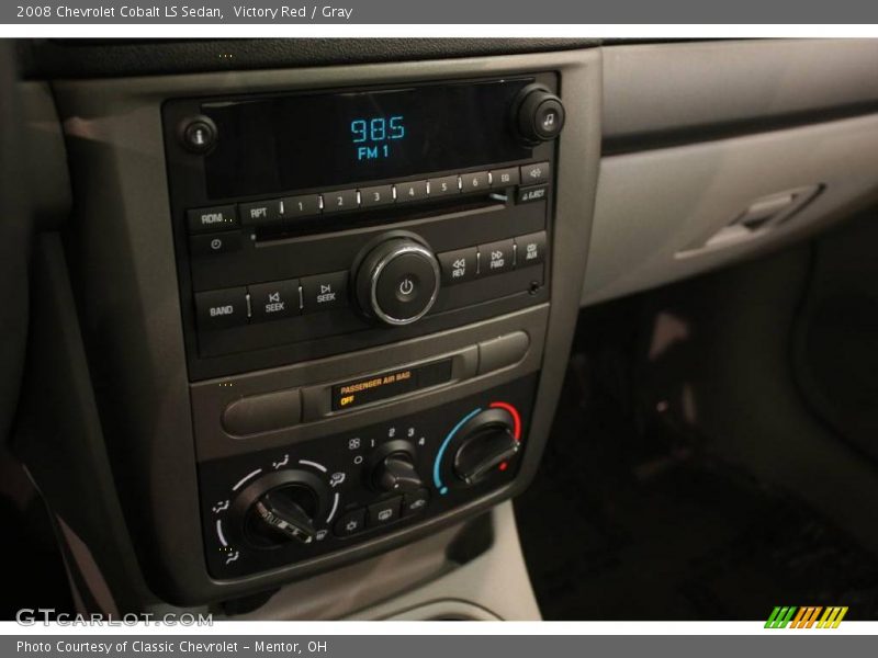 Victory Red / Gray 2008 Chevrolet Cobalt LS Sedan