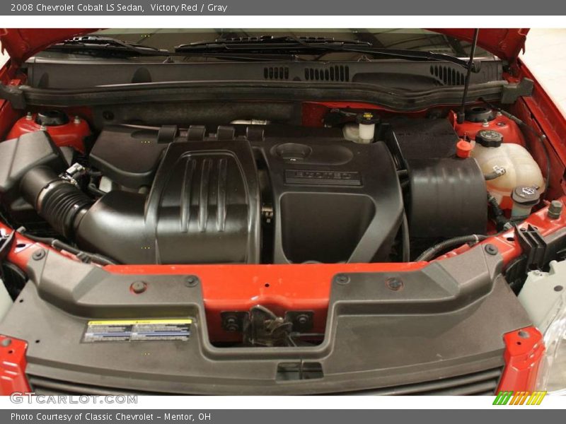 Victory Red / Gray 2008 Chevrolet Cobalt LS Sedan