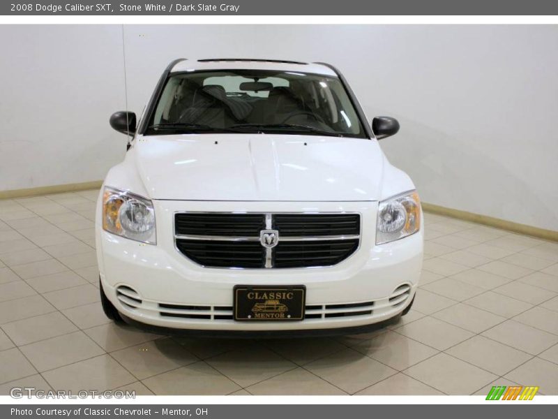 Stone White / Dark Slate Gray 2008 Dodge Caliber SXT