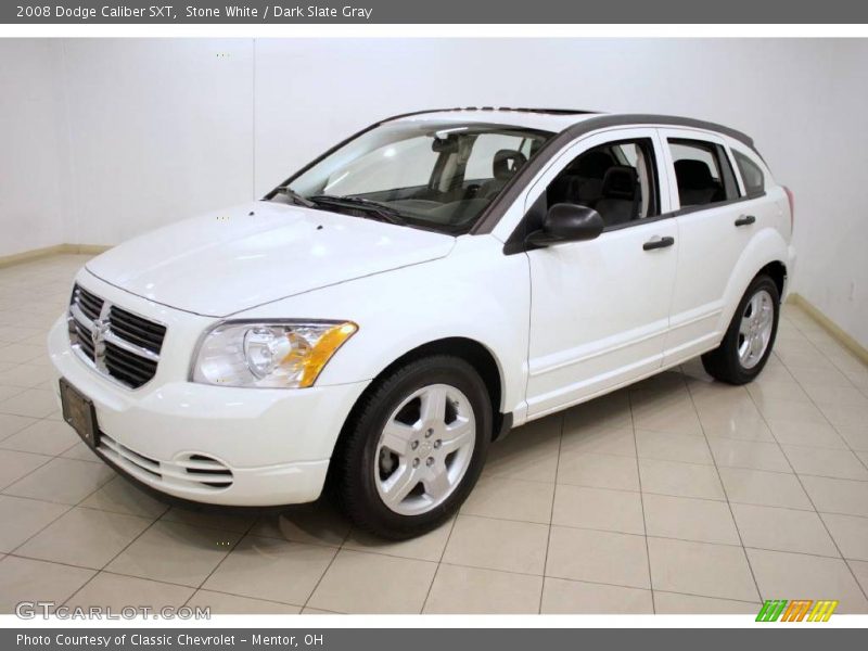 Stone White / Dark Slate Gray 2008 Dodge Caliber SXT