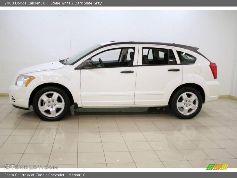 Stone White / Dark Slate Gray 2008 Dodge Caliber SXT