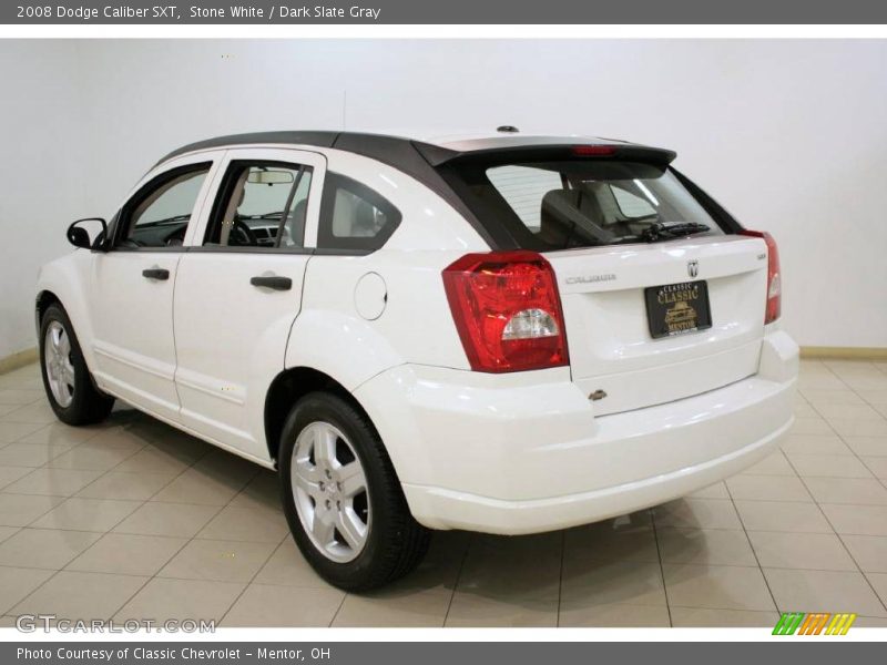 Stone White / Dark Slate Gray 2008 Dodge Caliber SXT
