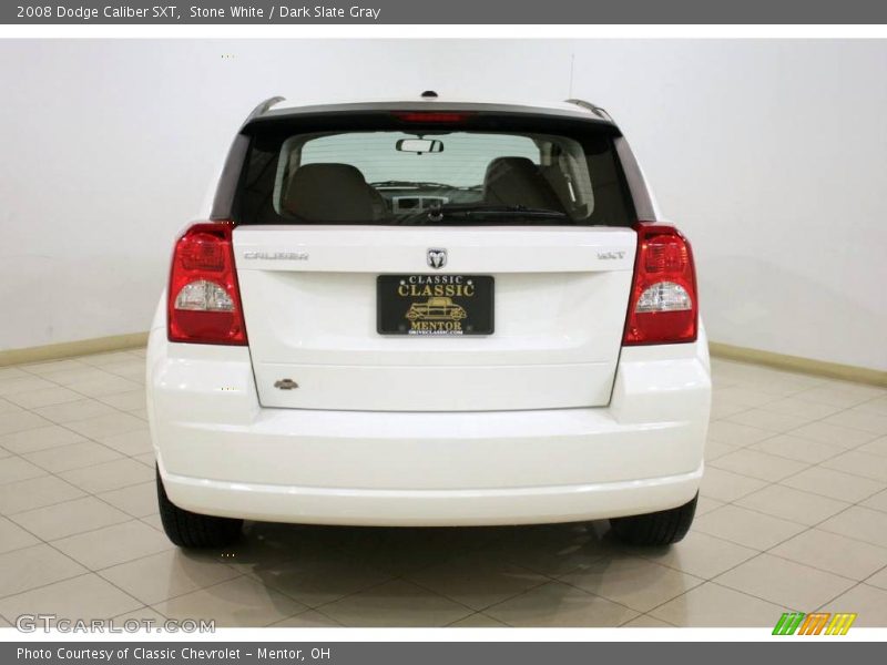 Stone White / Dark Slate Gray 2008 Dodge Caliber SXT