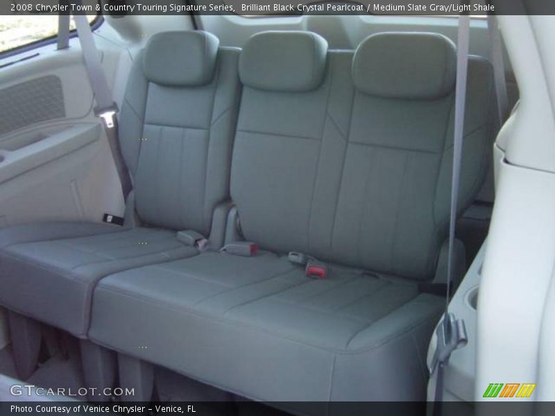 Brilliant Black Crystal Pearlcoat / Medium Slate Gray/Light Shale 2008 Chrysler Town & Country Touring Signature Series