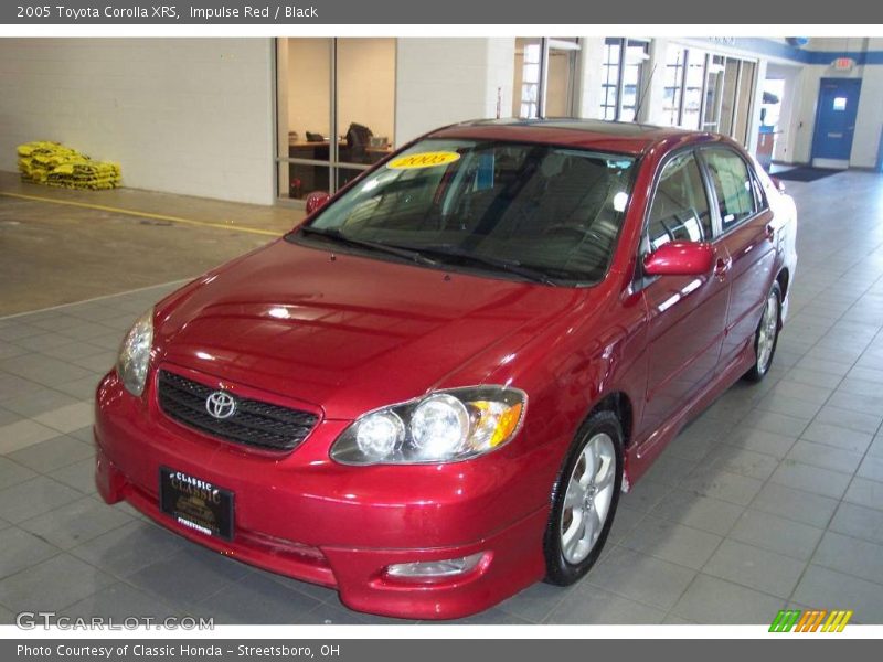 Impulse Red / Black 2005 Toyota Corolla XRS