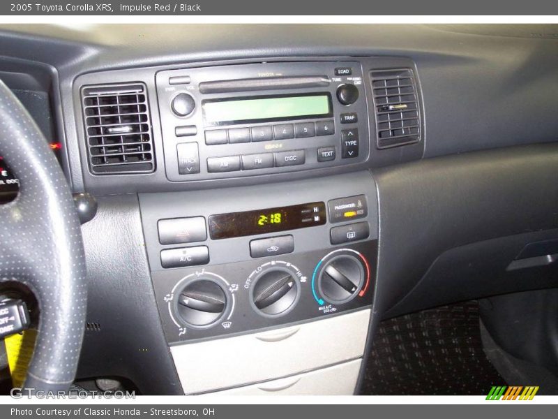 Impulse Red / Black 2005 Toyota Corolla XRS