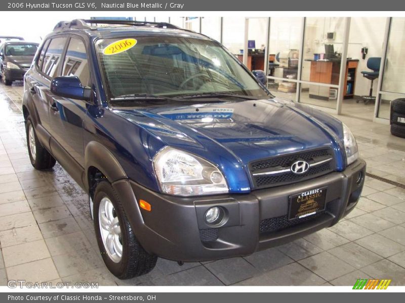 Nautical Blue Metallic / Gray 2006 Hyundai Tucson GLS V6