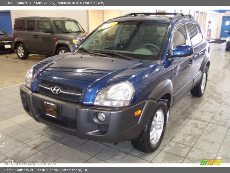 Nautical Blue Metallic / Gray 2006 Hyundai Tucson GLS V6