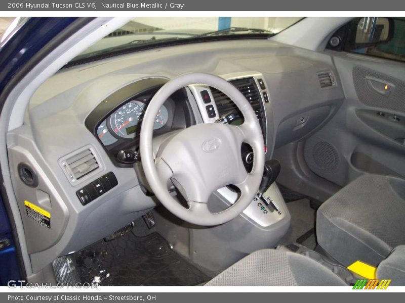 Nautical Blue Metallic / Gray 2006 Hyundai Tucson GLS V6