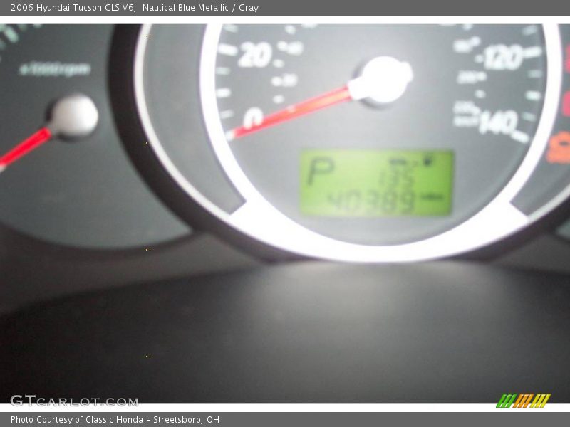Nautical Blue Metallic / Gray 2006 Hyundai Tucson GLS V6