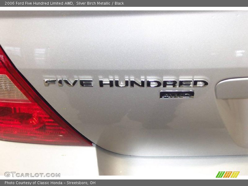 Silver Birch Metallic / Black 2006 Ford Five Hundred Limited AWD