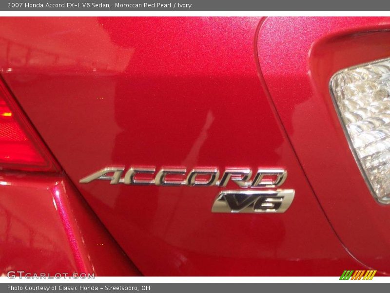 Moroccan Red Pearl / Ivory 2007 Honda Accord EX-L V6 Sedan