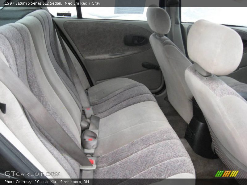 Medium Red / Gray 1997 Saturn S Series SL2 Sedan