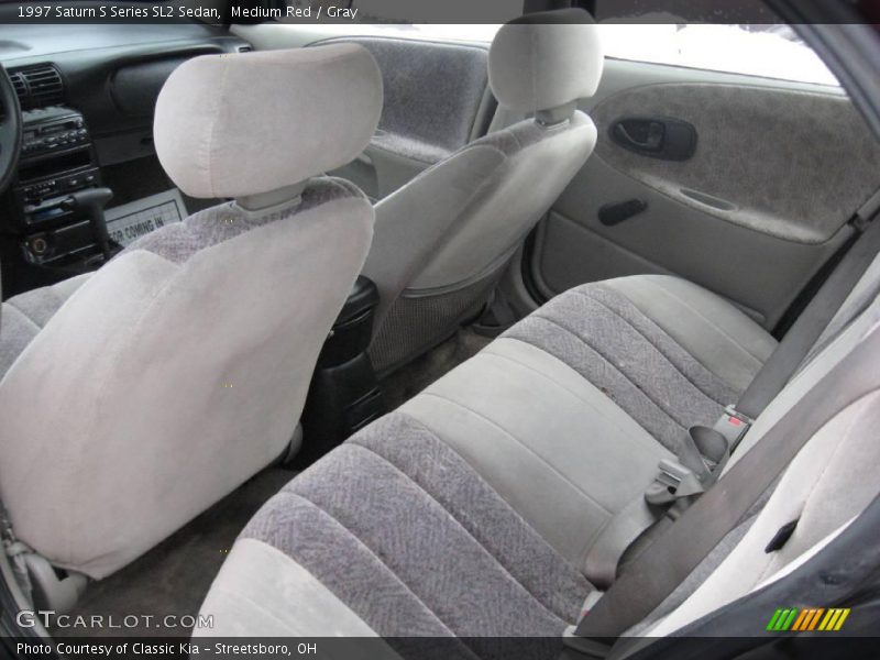 Medium Red / Gray 1997 Saturn S Series SL2 Sedan