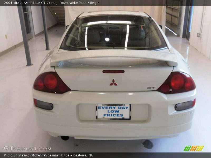 Dover White Pearl / Beige 2001 Mitsubishi Eclipse GT Coupe