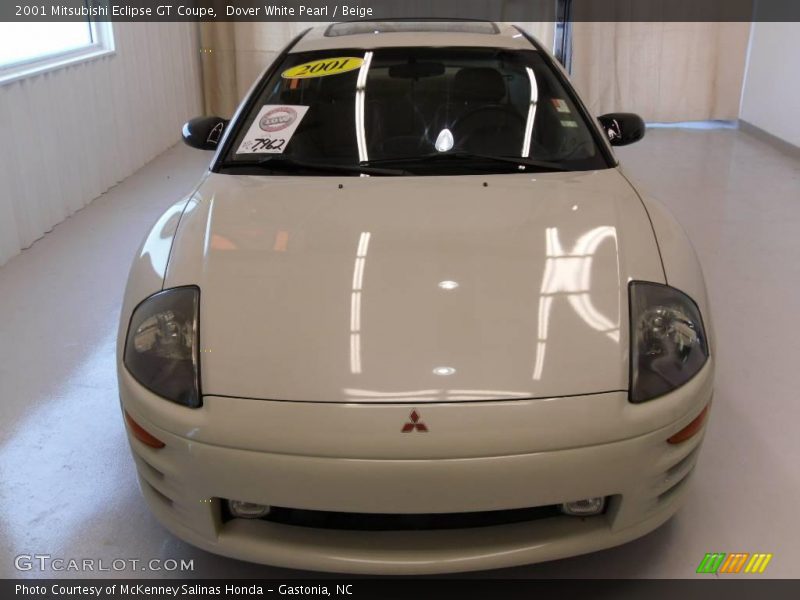 Dover White Pearl / Beige 2001 Mitsubishi Eclipse GT Coupe