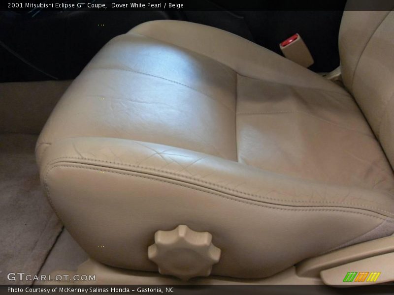 Dover White Pearl / Beige 2001 Mitsubishi Eclipse GT Coupe