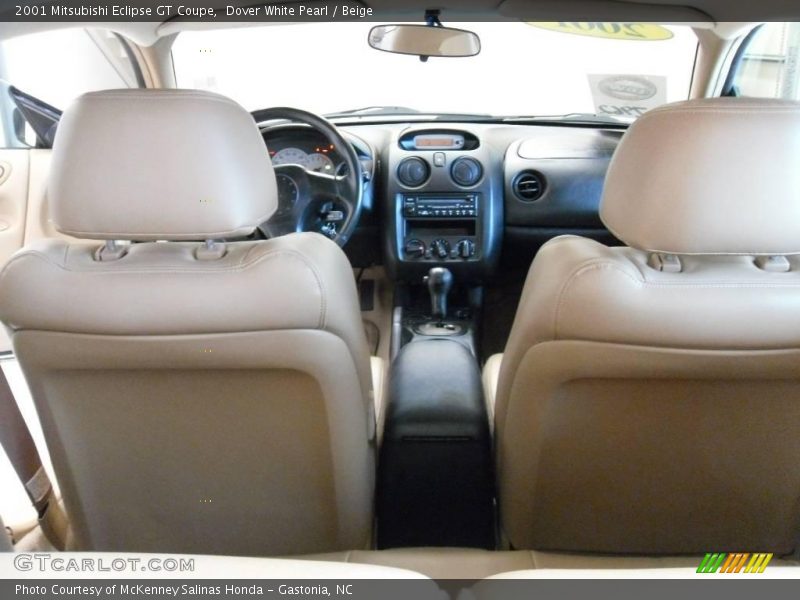 Dover White Pearl / Beige 2001 Mitsubishi Eclipse GT Coupe
