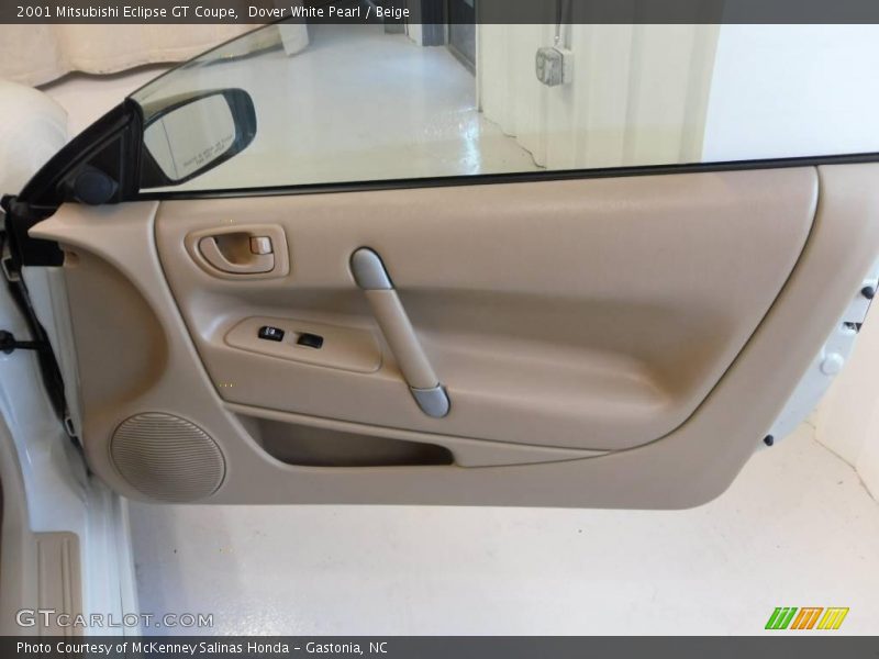 Dover White Pearl / Beige 2001 Mitsubishi Eclipse GT Coupe