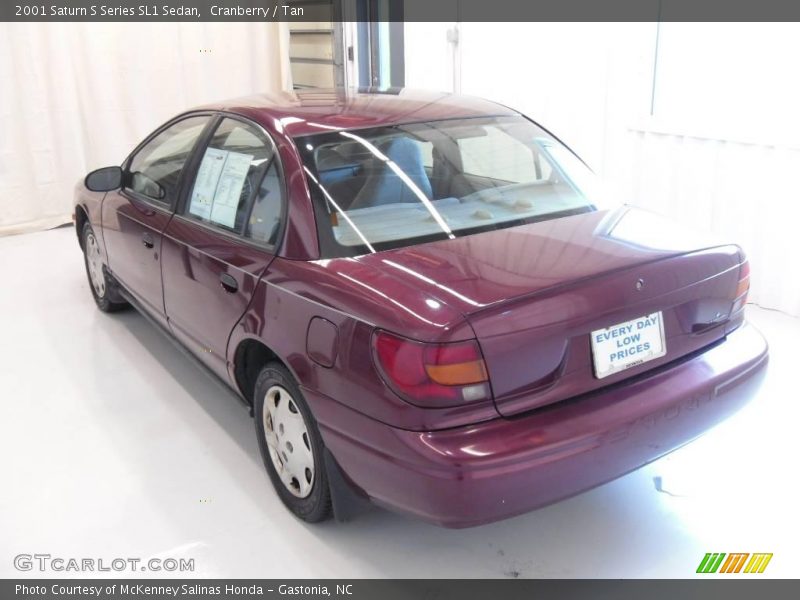 Cranberry / Tan 2001 Saturn S Series SL1 Sedan
