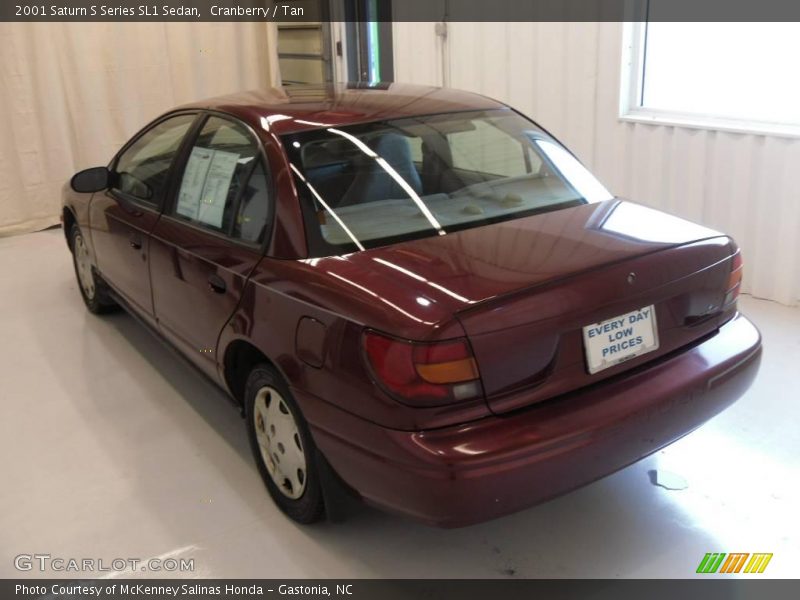 Cranberry / Tan 2001 Saturn S Series SL1 Sedan