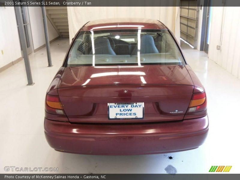 Cranberry / Tan 2001 Saturn S Series SL1 Sedan