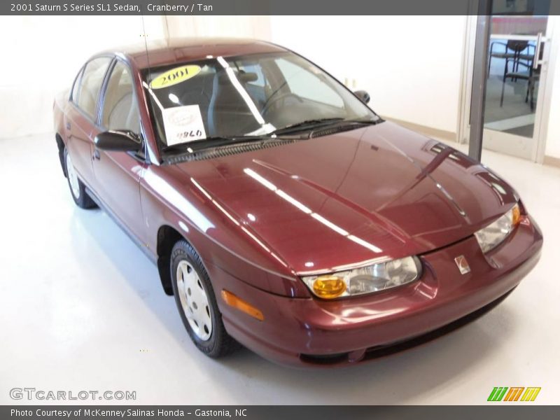 Cranberry / Tan 2001 Saturn S Series SL1 Sedan