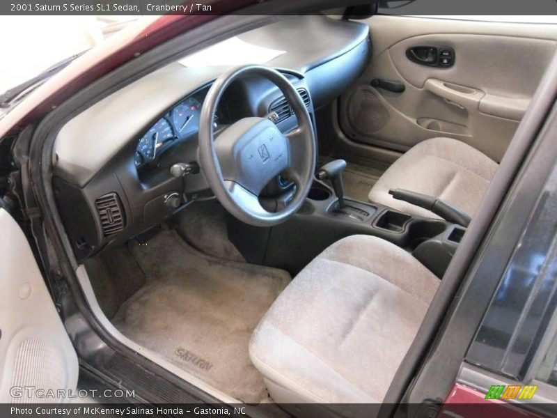 Cranberry / Tan 2001 Saturn S Series SL1 Sedan