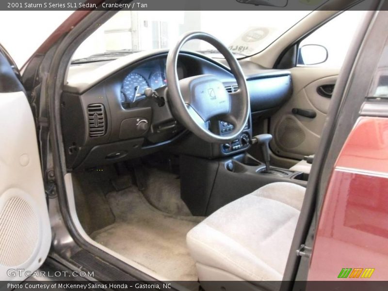 Cranberry / Tan 2001 Saturn S Series SL1 Sedan