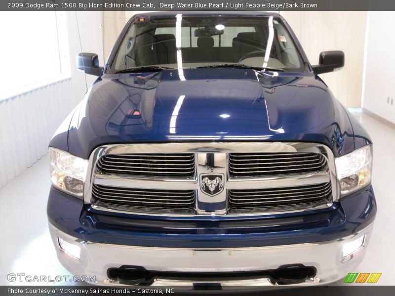 Deep Water Blue Pearl / Light Pebble Beige/Bark Brown 2009 Dodge Ram 1500 Big Horn Edition Crew Cab