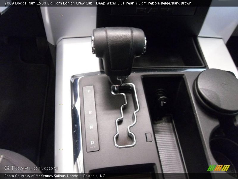 Deep Water Blue Pearl / Light Pebble Beige/Bark Brown 2009 Dodge Ram 1500 Big Horn Edition Crew Cab