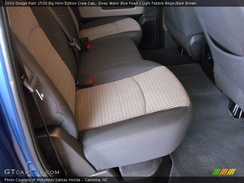 Deep Water Blue Pearl / Light Pebble Beige/Bark Brown 2009 Dodge Ram 1500 Big Horn Edition Crew Cab