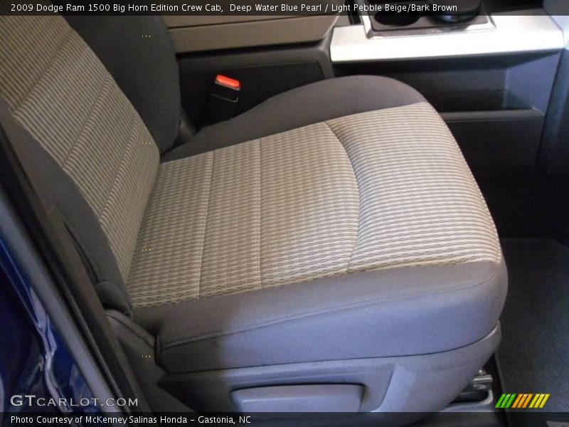 Deep Water Blue Pearl / Light Pebble Beige/Bark Brown 2009 Dodge Ram 1500 Big Horn Edition Crew Cab