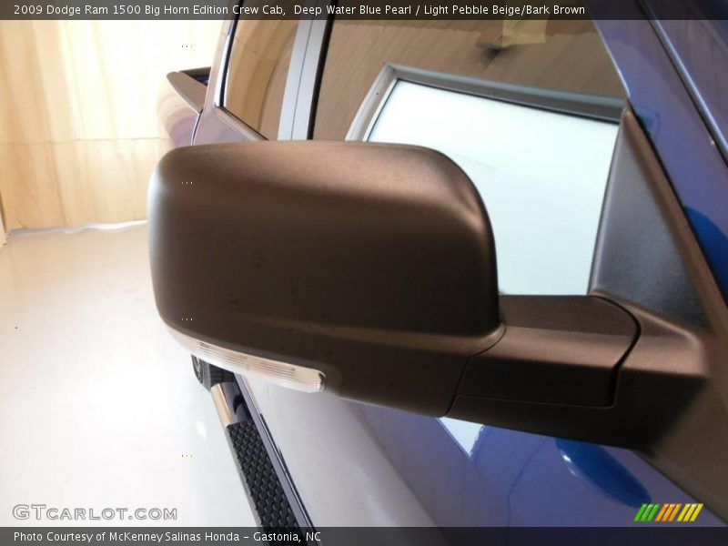 Deep Water Blue Pearl / Light Pebble Beige/Bark Brown 2009 Dodge Ram 1500 Big Horn Edition Crew Cab