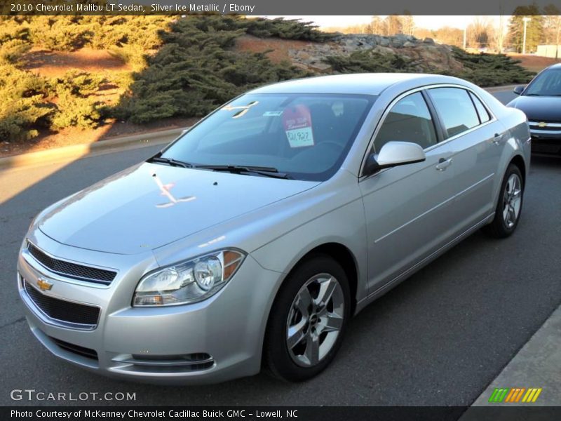 Silver Ice Metallic / Ebony 2010 Chevrolet Malibu LT Sedan